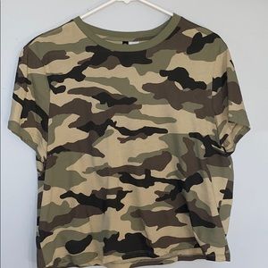 Camo Crop Top